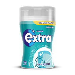 EXTRA Cool Breeze Chewing Gum Sugarfree Large Bottle 90 Pieces image