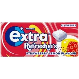 EXTRA Refreshers Strawberry Lemon Sugarfree Chewing Gum Handy Box 7pcs image