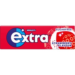 EXTRA Strawberry Flavour Chewing Gum Sugarfree 10 Pieces image