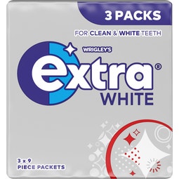 EXTRA White Chewing Gum Sugarfree Multipack 3 x 9 Pieces image