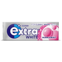EXTRA White Bubblemint Chewing Gum Sugarfree 10 Pieces image