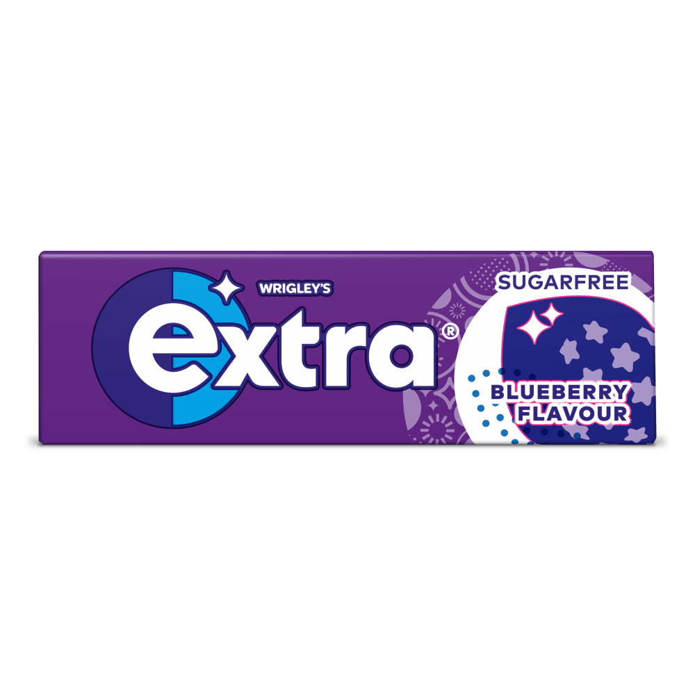 EXTRA Blueberry Flavour Sugarfree Chewing Gum 10 pieces
